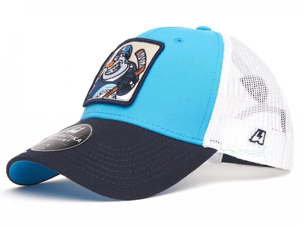 

950117 Бейсболка ATRIBUTIKA & CLUB ХК Сибирь р.55-58 (бирюзовый-белый-синий)