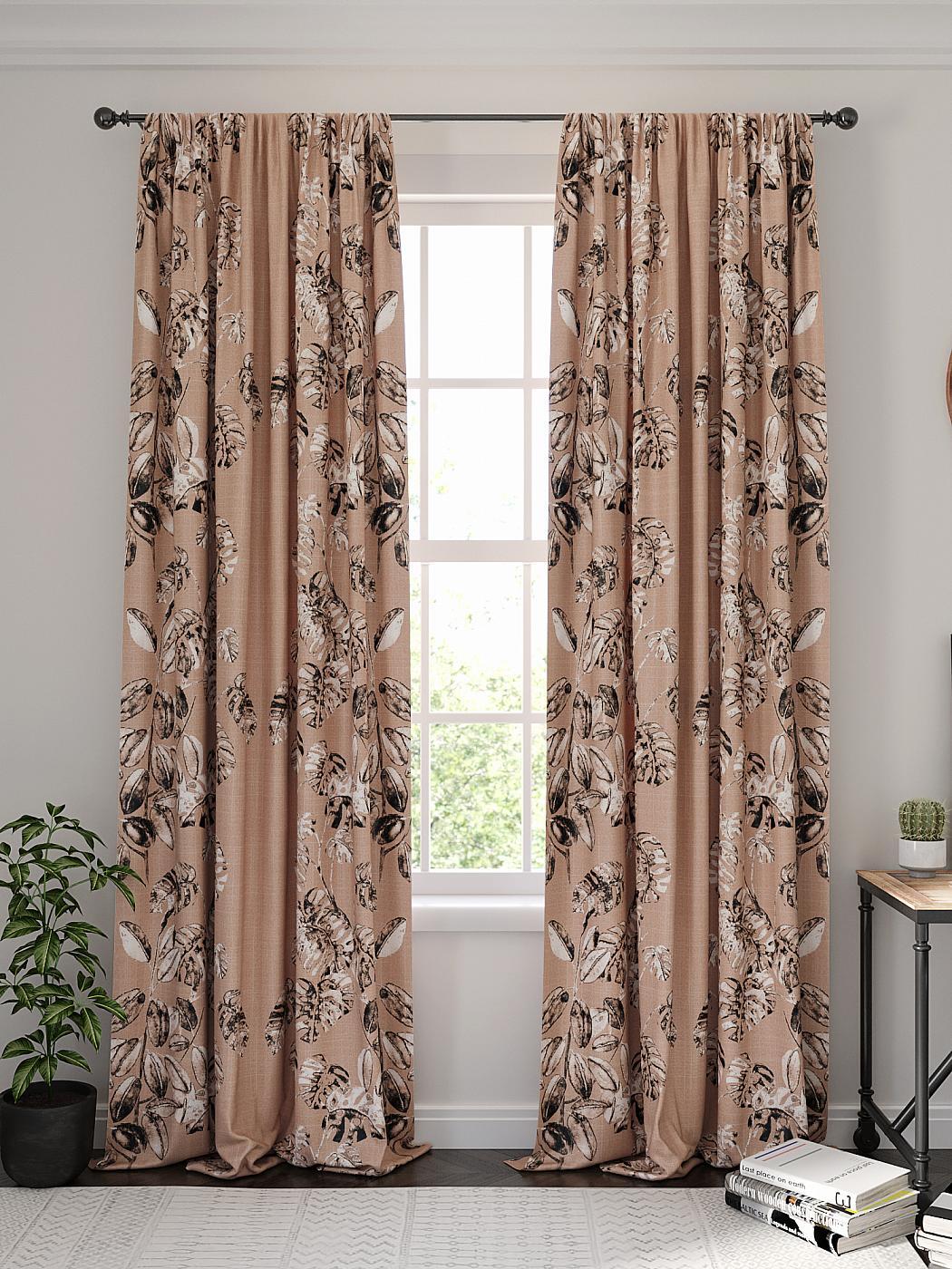 

Комплекты штор AT HOME Ролгонс (пудра) высота 270 см, ширина 150 см, Бежевый, 955072