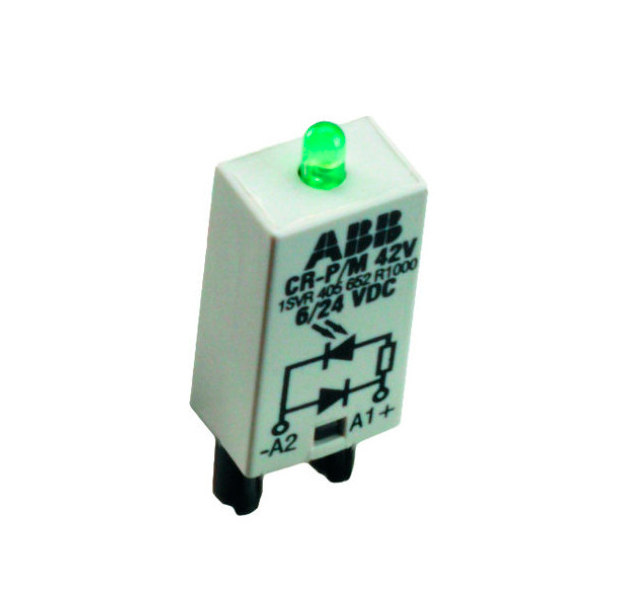 Лампа ABB 1SVR405654R1000 CR-P/M-62V зеленый 6-24V AC/DC для реле CR-P, CR-M