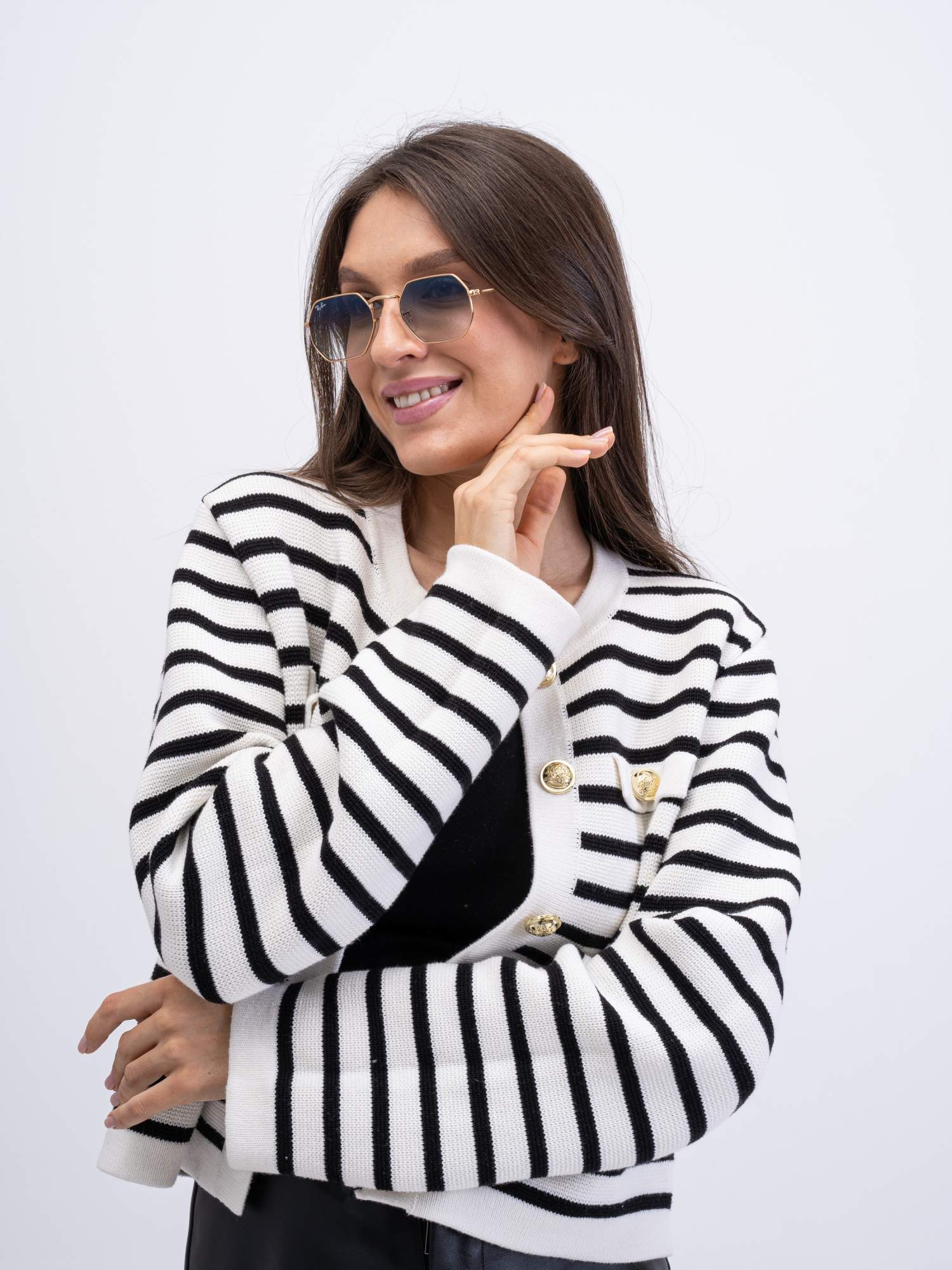 

Солнцезащитные очки унисекс Ray-Ban 3556N 9123/3M серые, 3556N 9123/3M