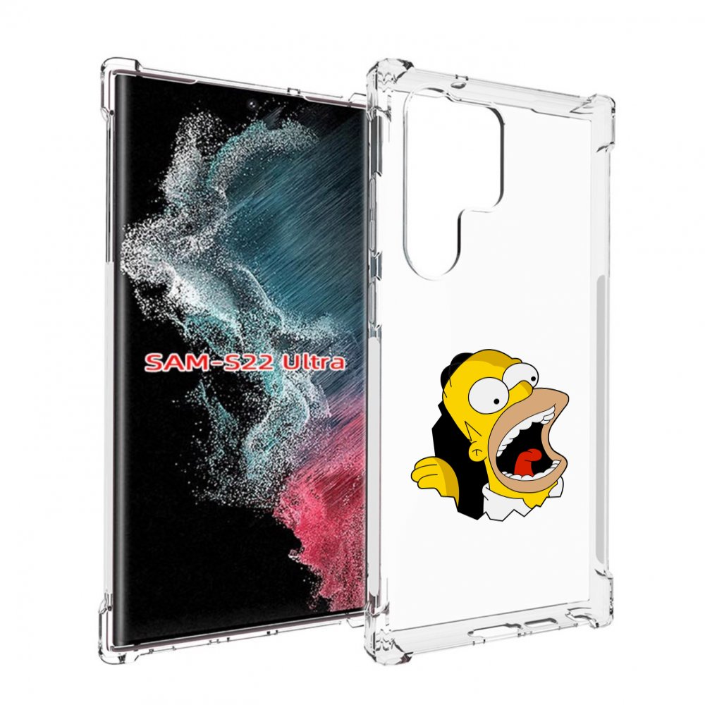 

Чехол MyPads гомер-голодный для Samsung Galaxy S23 Ultra, Прозрачный, Tocco