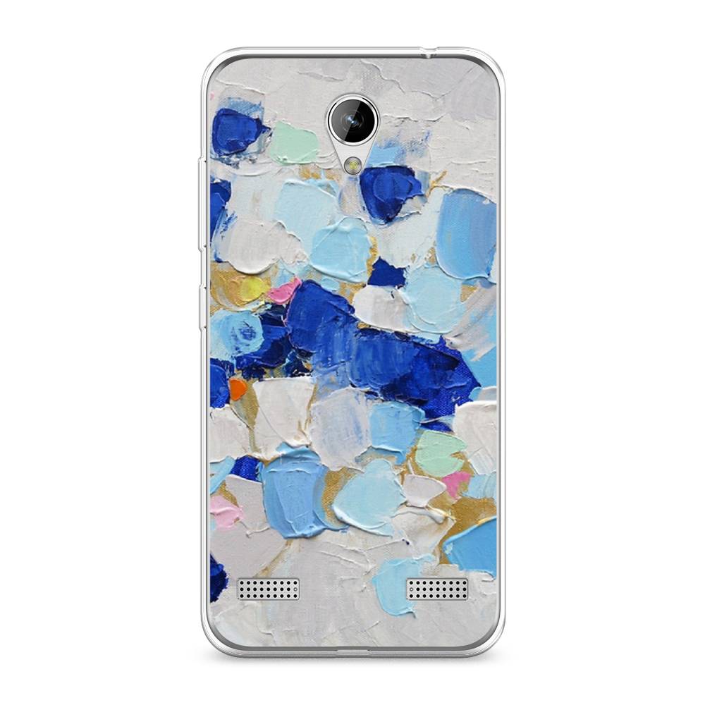 

Чехол Awog на ZTE Blade A520 / ЗТЕ Блэйд A520 "Холст сине-белый", 132050-10