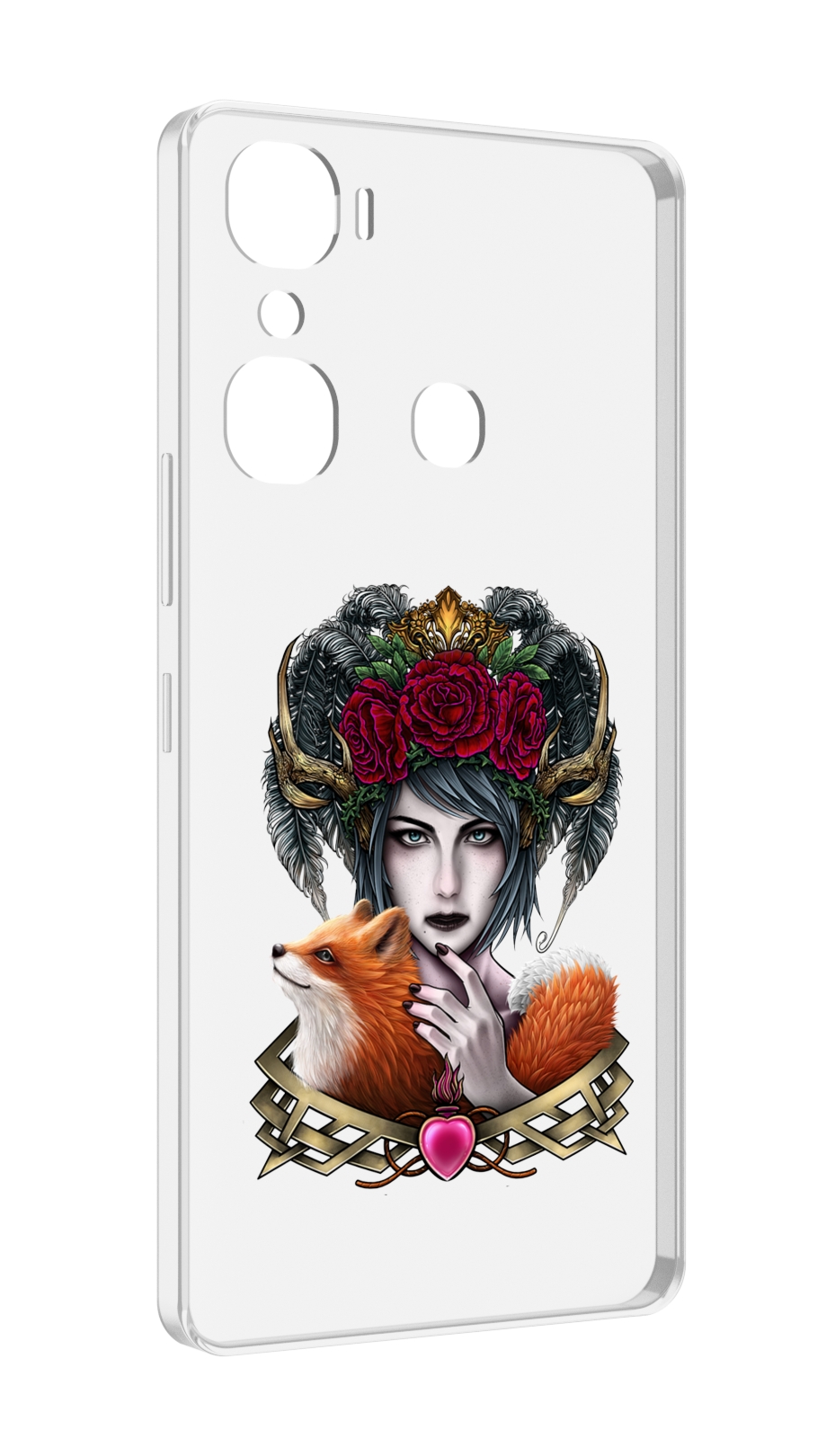 

Чехол MyPads девушка с лисой для Infinix Hot 12 Pro, Прозрачный, Tocco