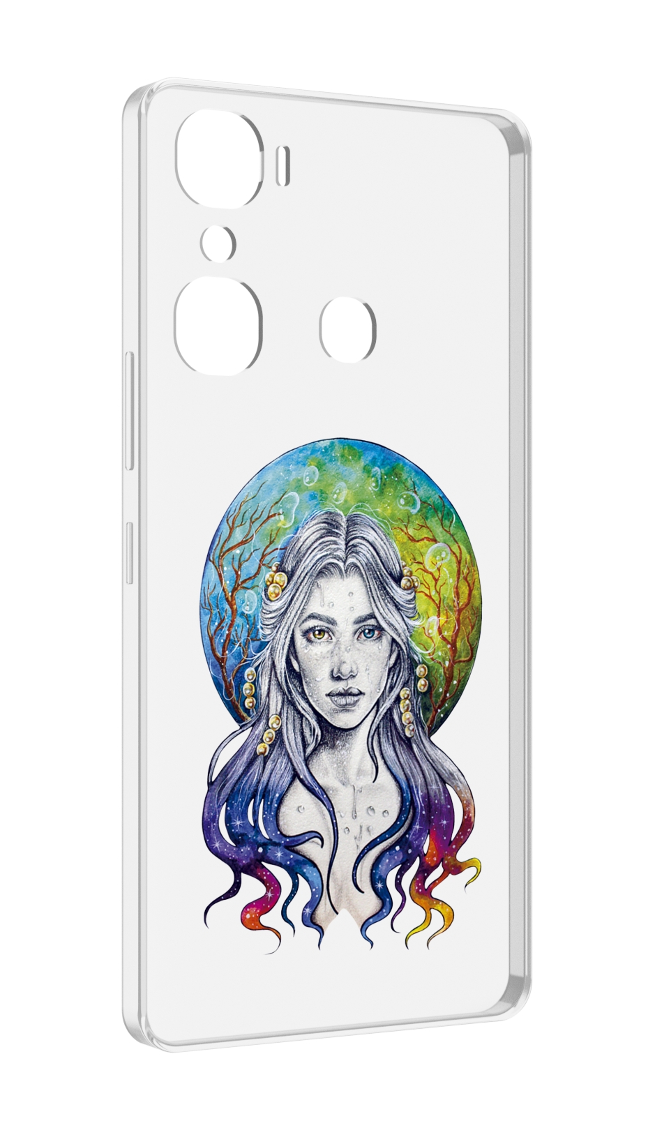 

Чехол MyPads девушка с красивыми волосами для Infinix Hot 12 Pro, Прозрачный, Tocco