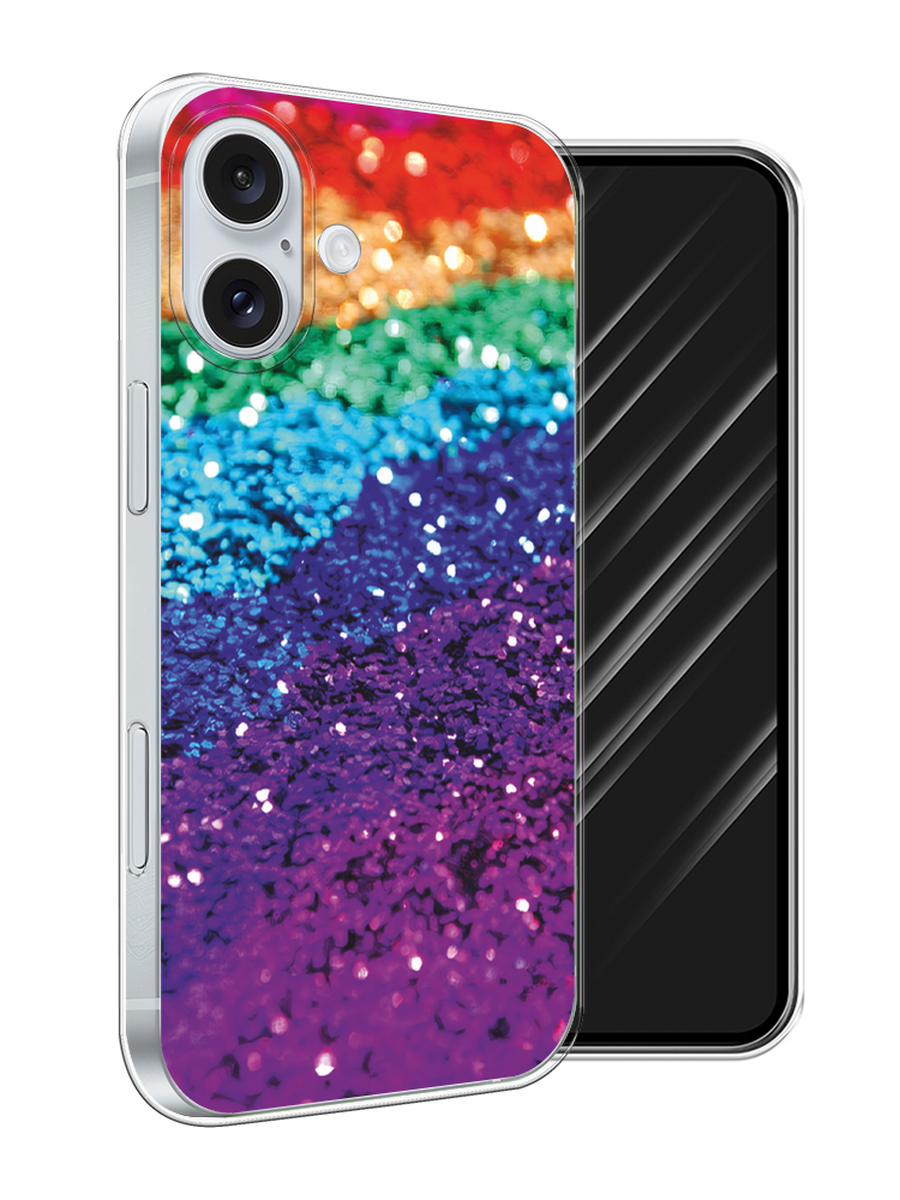 

Чехол Awog на Apple iPhone 16 Plus "Блестящая радуга рисунок", Разноцветный, 16150-1