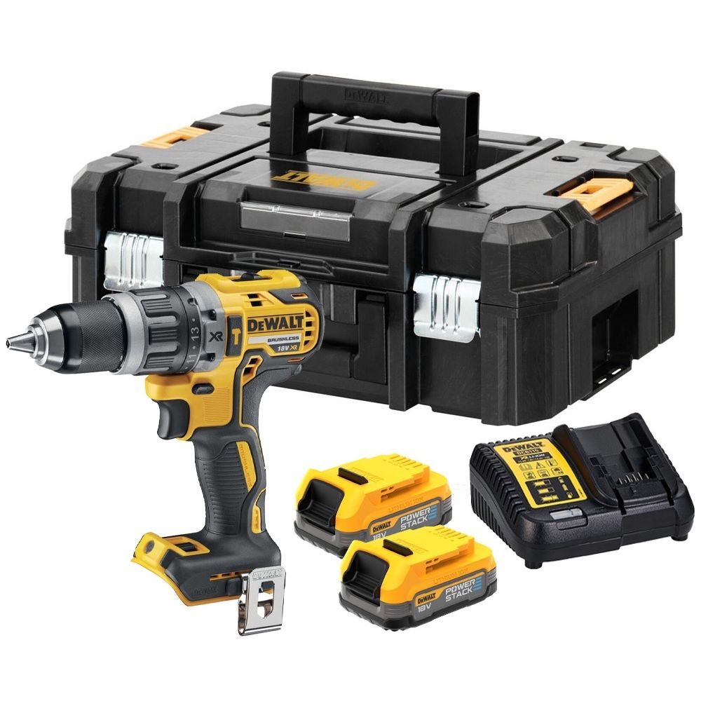 Аккумуляторная бесщеточная ударная дрель-шуруповерт DEWALT, 18 В, DCD796E2T-QW