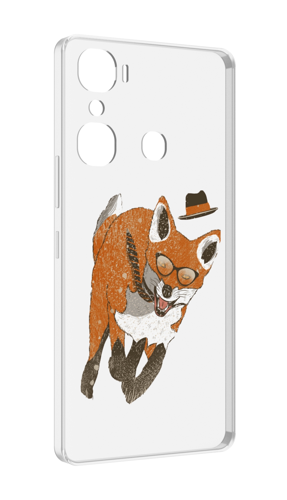 

Чехол MyPads шустрый лис для Infinix Hot 12 Pro, Прозрачный, Tocco
