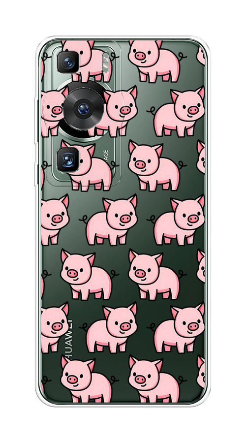

Чехол на Huawei P60/P60 Pro "Веселые поросята", Розовый;черный;прозрачный, 6121050-1