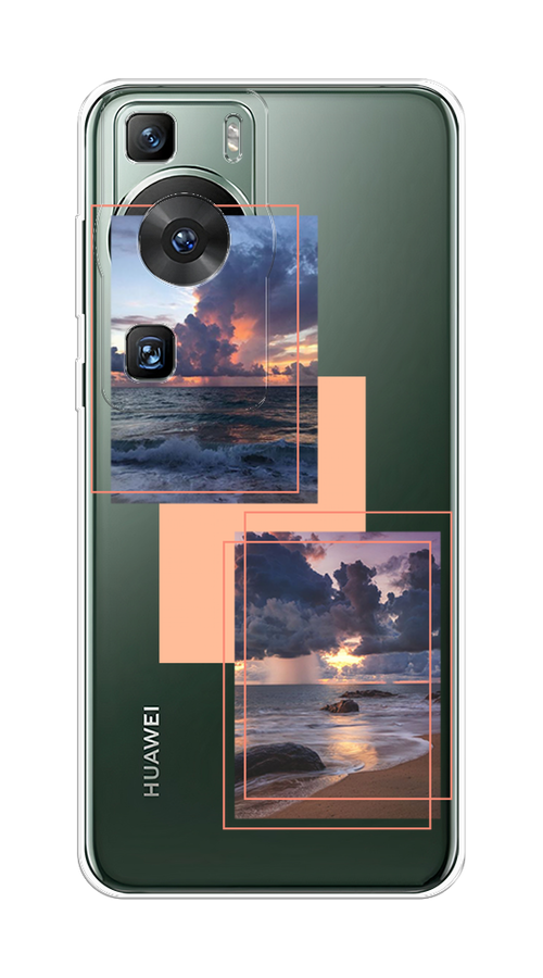 

Чехол на Huawei P60/P60 Pro "Sky collage", Розовый;прозрачный;синий, 6121050-1