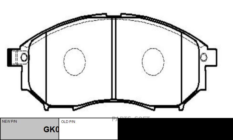 

Колодки дисковые передние Infiniti FX35/EX35/G35 05>, Nissan 350Z/Pathfinder 06> GK0727