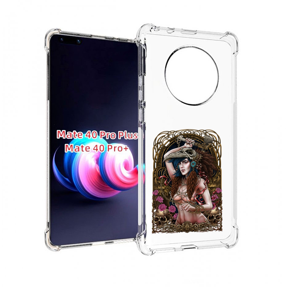 

Чехол MyPads красивая девушка рисунок для Huawei Mate 40 Pro+ Plus, Прозрачный, Tocco