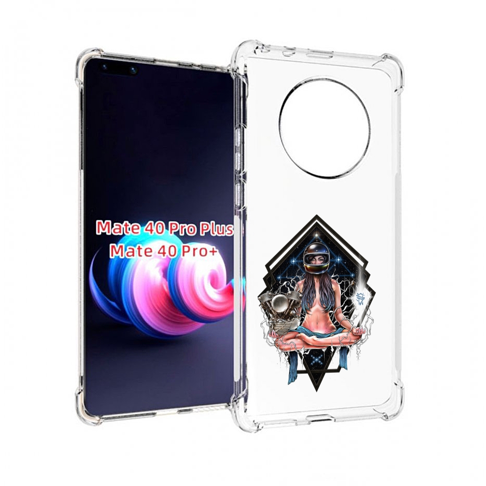 

Чехол MyPads красивая девушка в шлеме для Huawei Mate 40 Pro+ Plus, Прозрачный, Tocco