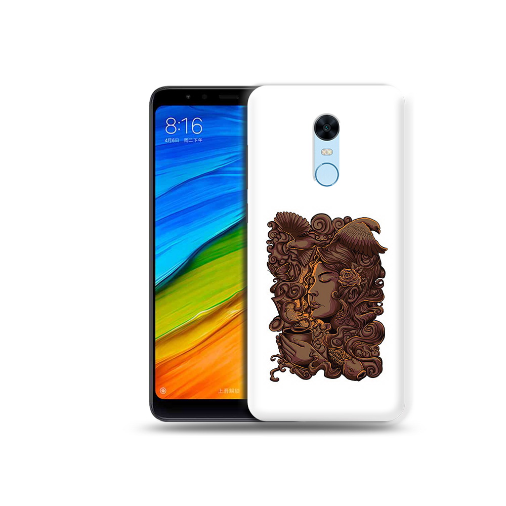 

Чехол MyPads Tocco для Xiaomi Redmi 5 Plus девушка с длинными волосами абстракция, Прозрачный, Tocco