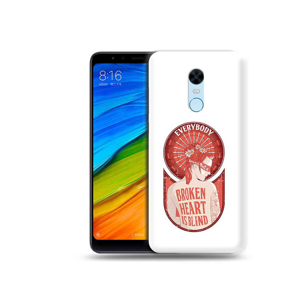 

Чехол MyPads Tocco для Xiaomi Redmi 5 Plus девушка разбитое сердце (PT94743.327.310), Прозрачный, Tocco