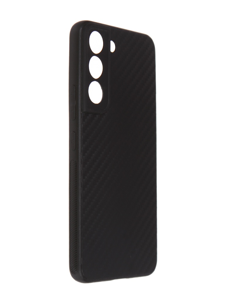 фото Чехол broscorp для samsung galaxy s22 carbon silicone black ss-s22-carbone-black