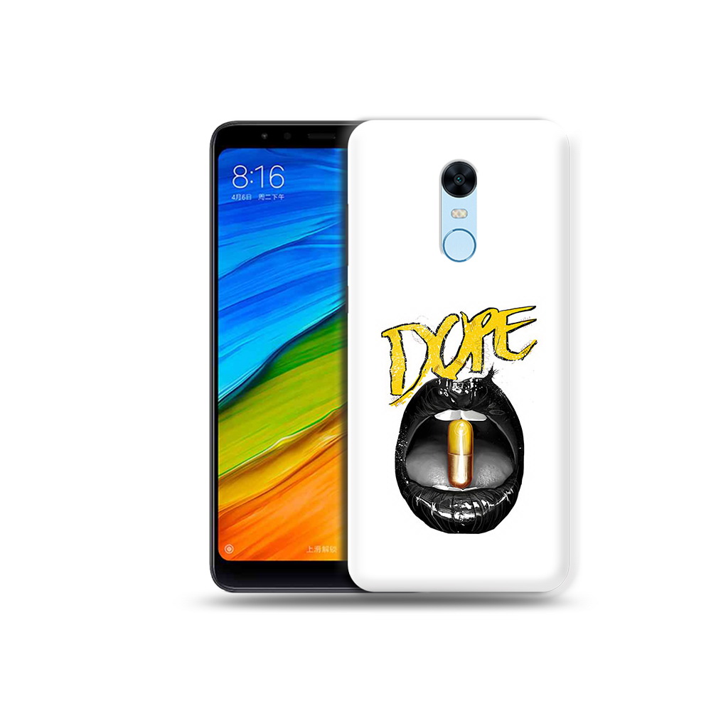 

Чехол MyPads Tocco для Xiaomi Redmi 5 Plus губы (PT94743.327.303), Прозрачный, Tocco