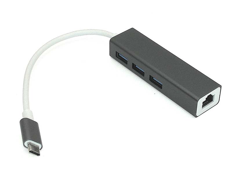 

Аксессуар Vbparts Type-C - 3xUSB 3.0 + RJ45 Grey 075346