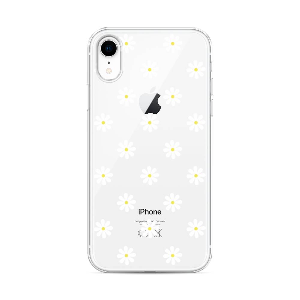

Силиконовый чехол "Маленькие ромашки" на Apple iPhone XR (10R), 12050-8