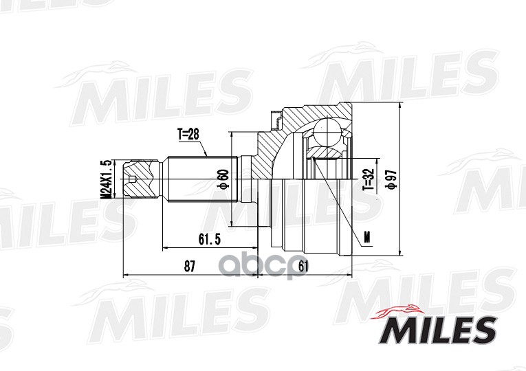 

Шрус Miles GA20152