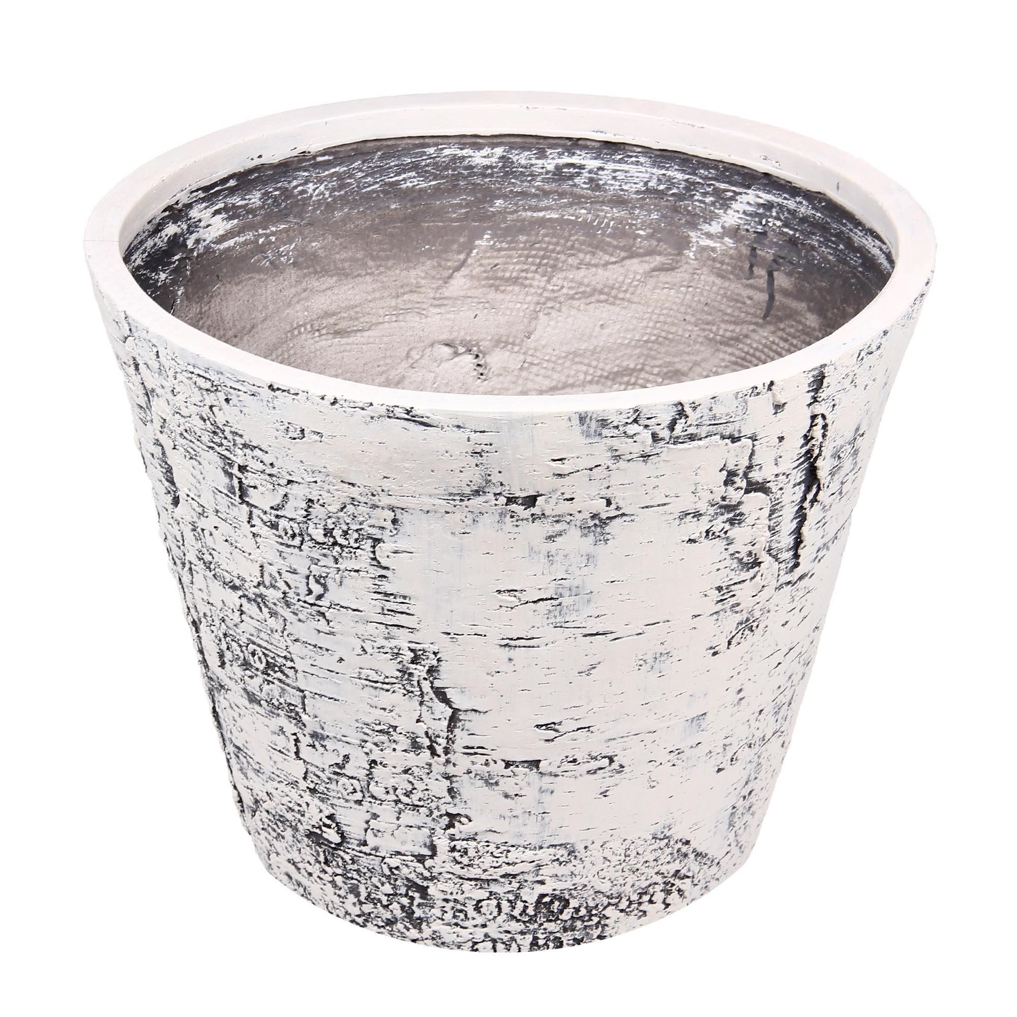 

Цветочный горшок L&t pottery Белая береза белый 1 шт., Белая береза