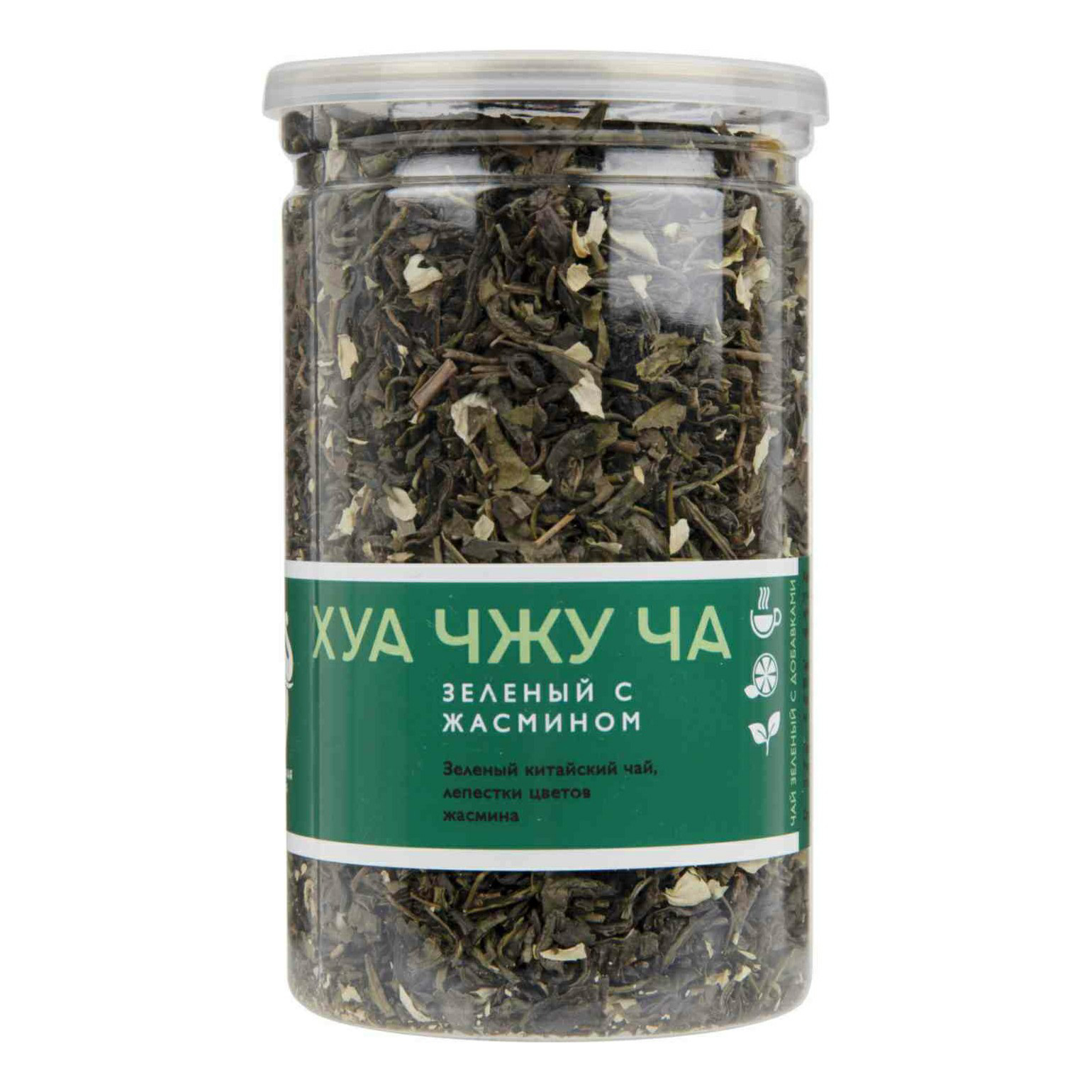 Чай зеленый Первая Чайная Компания Хуа Чжу Ча с жасмином листовой 130 г
