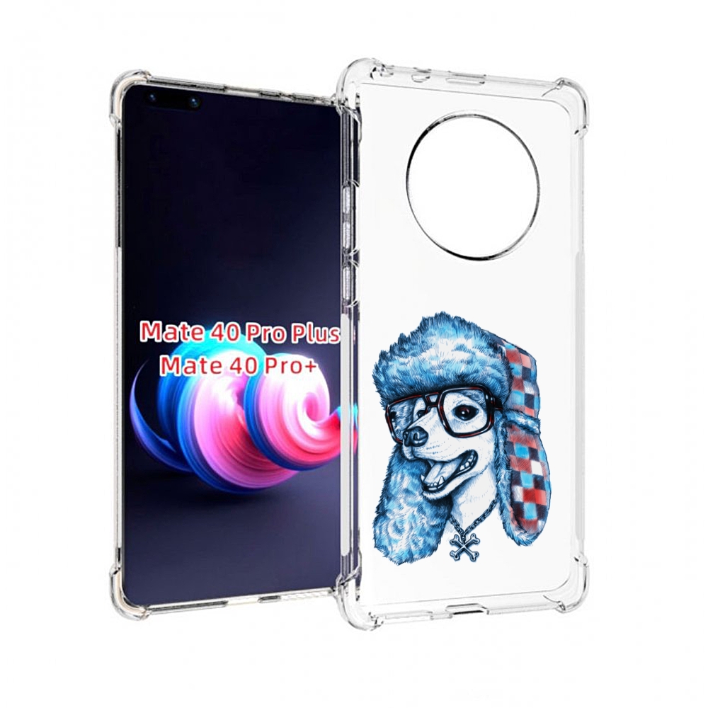 

Чехол MyPads зимний пес для Huawei Mate 40 Pro+ Plus, Прозрачный, Tocco