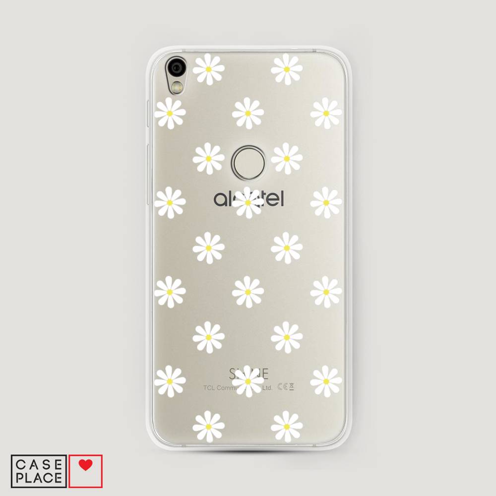 

Силиконовый чехол "Маленькие ромашки" на Alcatel Shine Lite, 170350-8