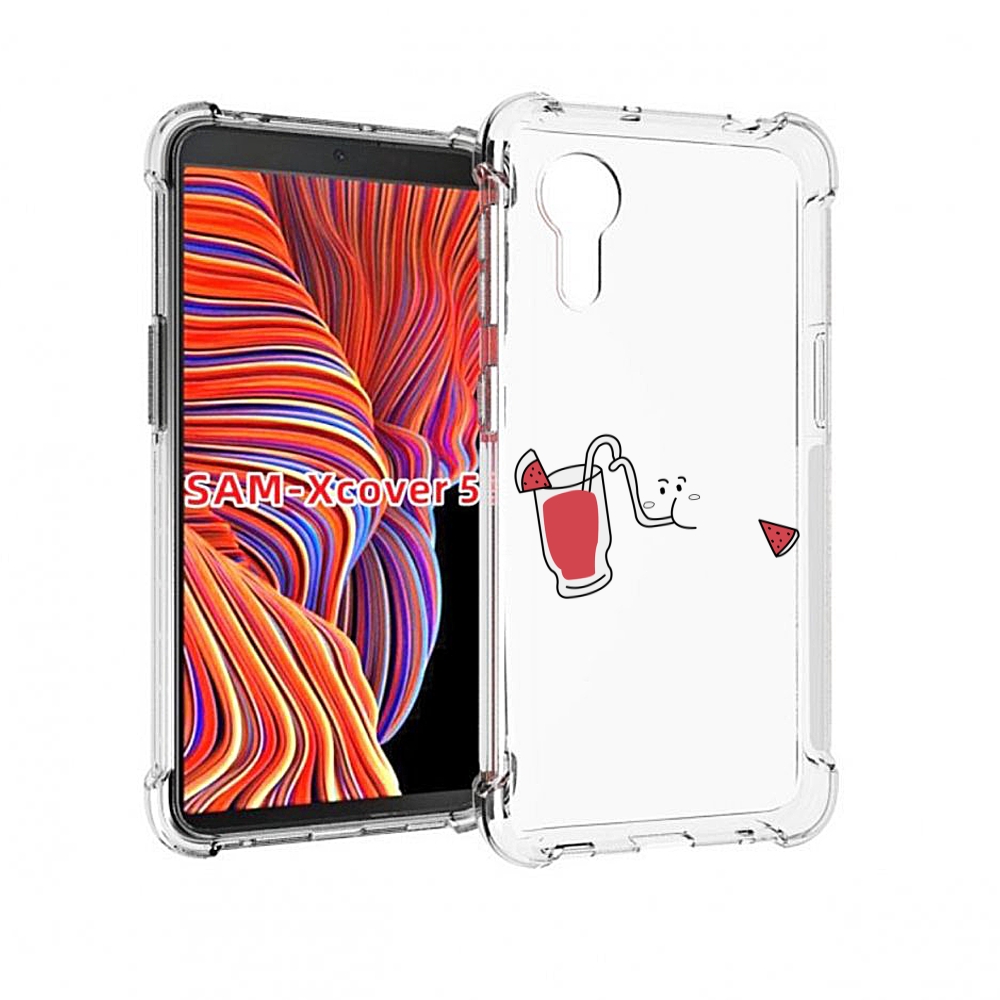 

Чехол MyPads арбузный-напиток для Samsung Galaxy Xcover 5, Прозрачный, Tocco