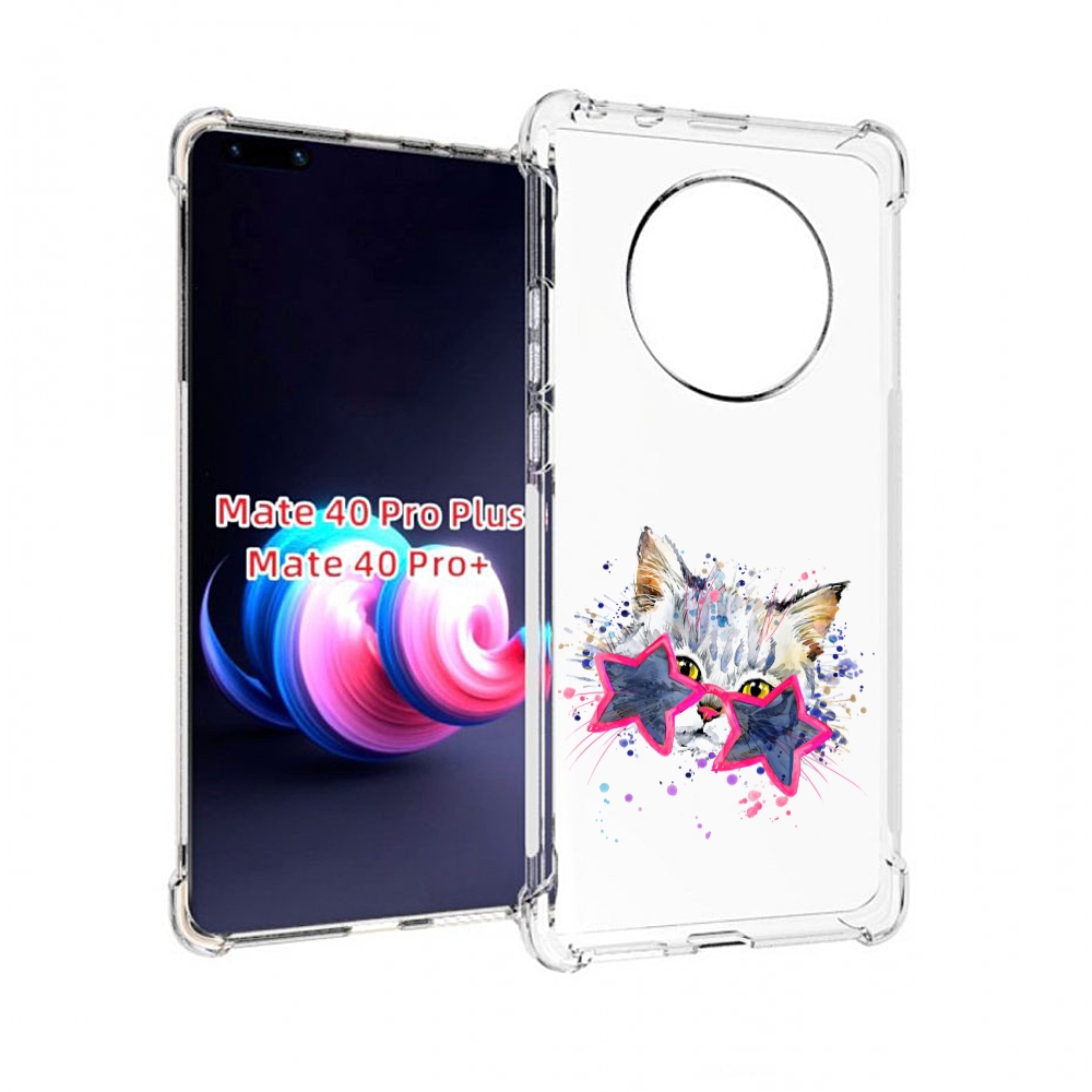 Чехол MyPads звездные очки для Huawei Mate 40 Pro+ Plus