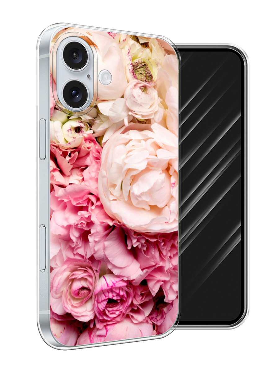 

Чехол Awog на Apple iPhone 16 Plus "Пионы яркие", Розовый, 16150-1