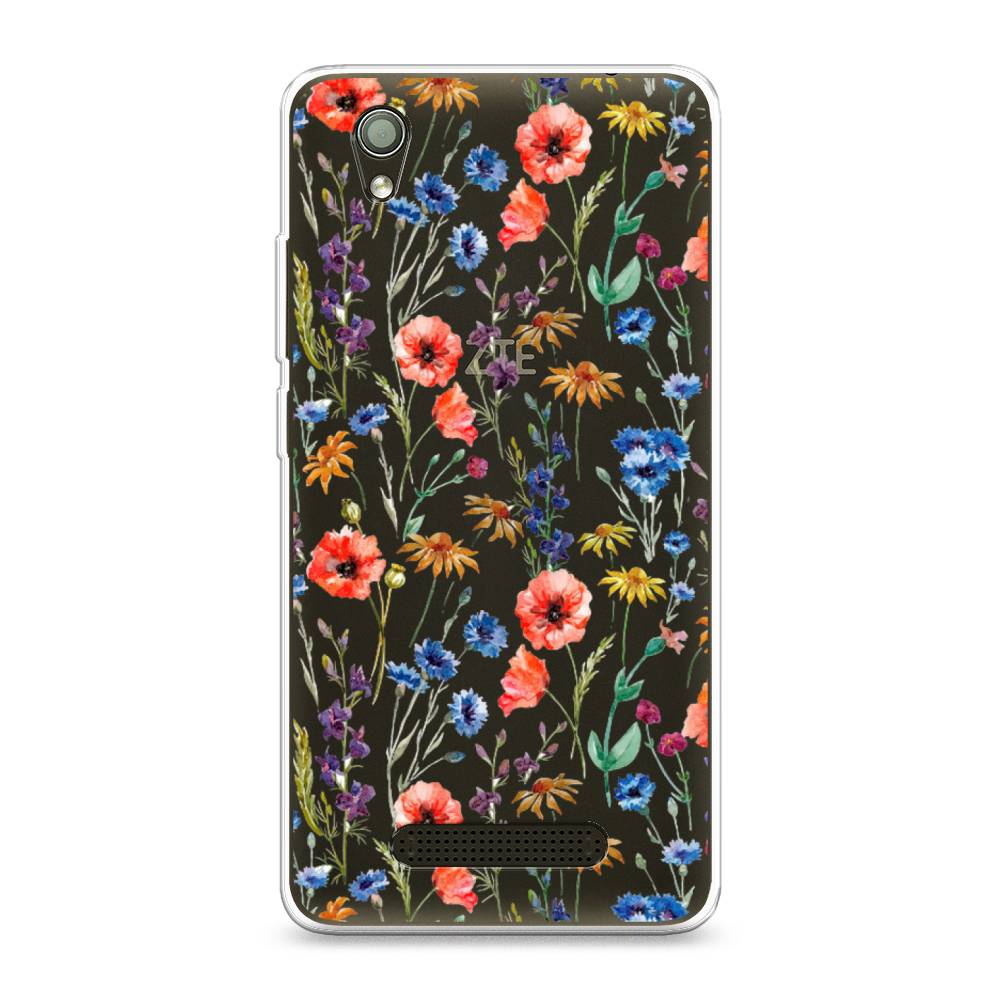 

Чехол Awog на ZTE Blade X3 / ЗТЕ Блэйд X3 "Маки и васильки фон", 130650-8