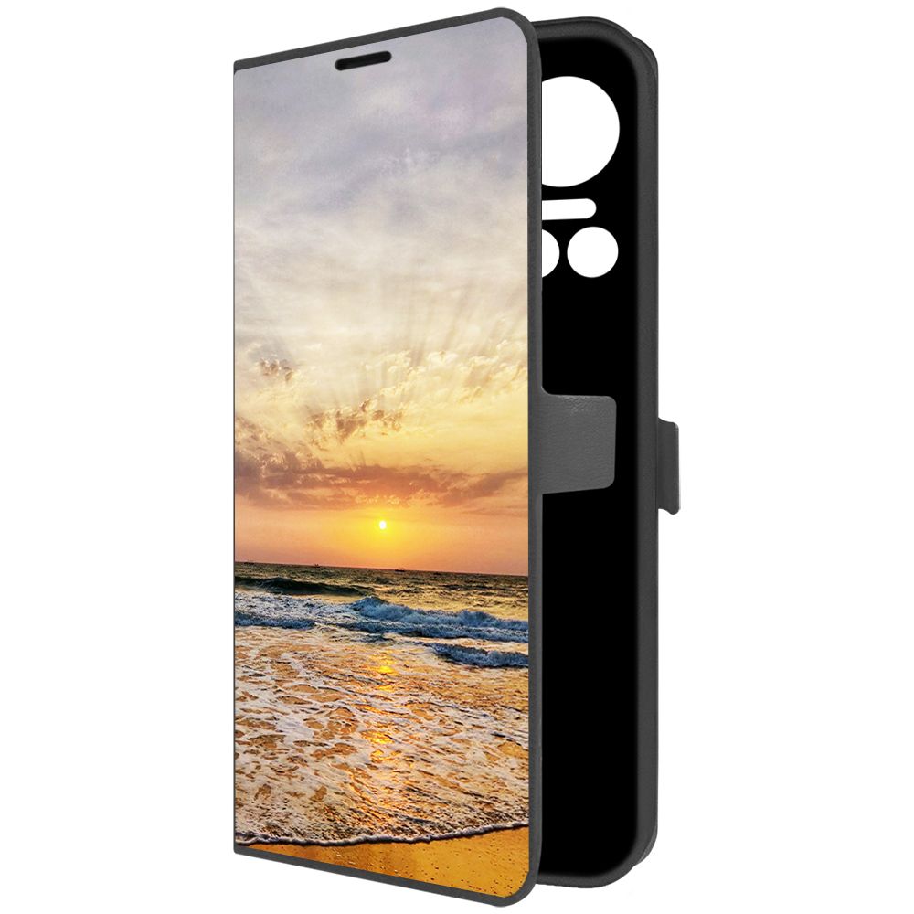 

Чехол-книжка Krutoff Eco Book для ITEL Vision 5 Индия, Пляжи Гоа (черный)