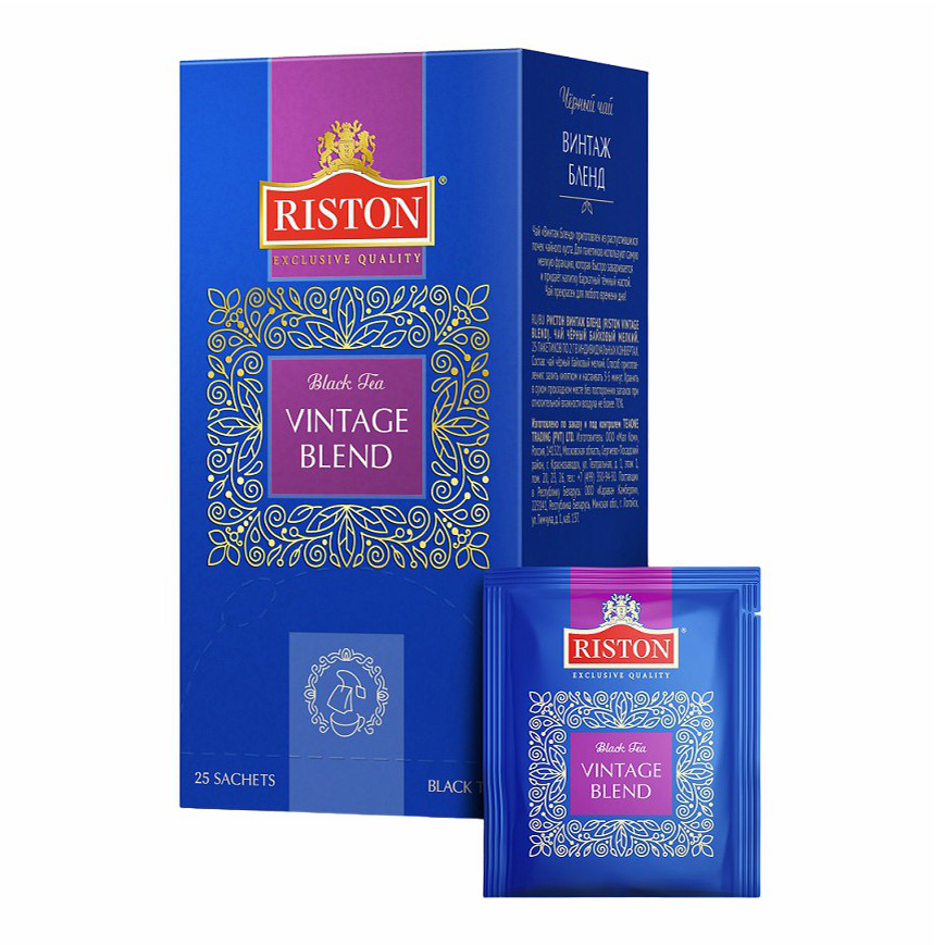 

Чай черный Riston Vintage Blend в пакетиках 2 г х 25 шт