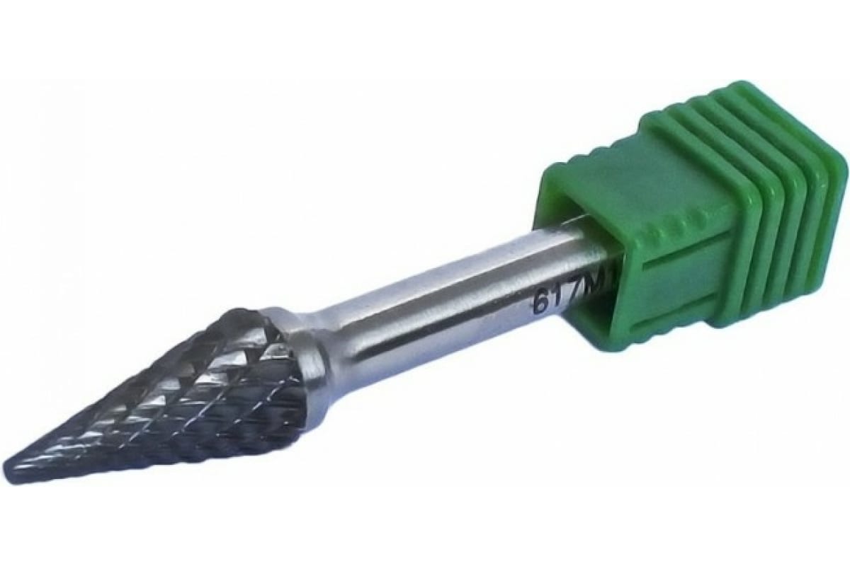 Шарошка по металлу 12мм коническая (хвостовик 6мм) пика в пластиковом футляре ROCKFORCE