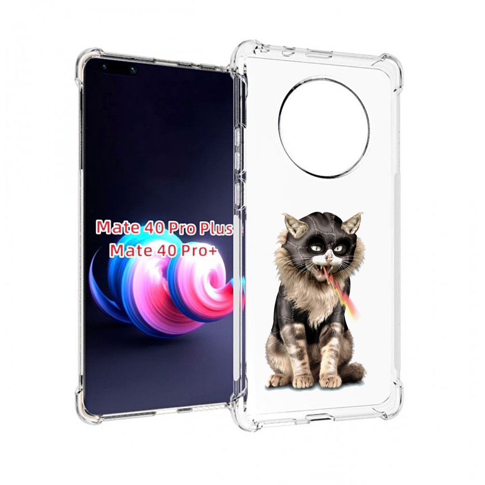 

Чехол MyPads дьяволский кот для Huawei Mate 40 Pro+ Plus, Прозрачный, Tocco