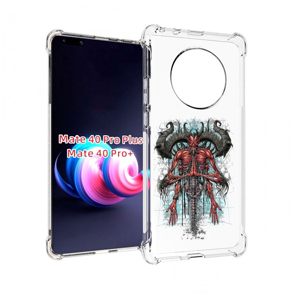 

Чехол MyPads дьявол для Huawei Mate 40 Pro+ Plus, Прозрачный, Tocco
