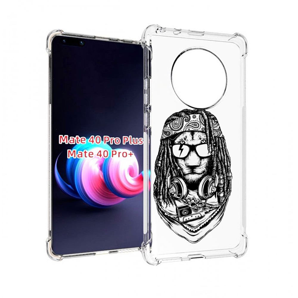 

Чехол MyPads дреды льва для Huawei Mate 40 Pro+ Plus, Прозрачный, Tocco