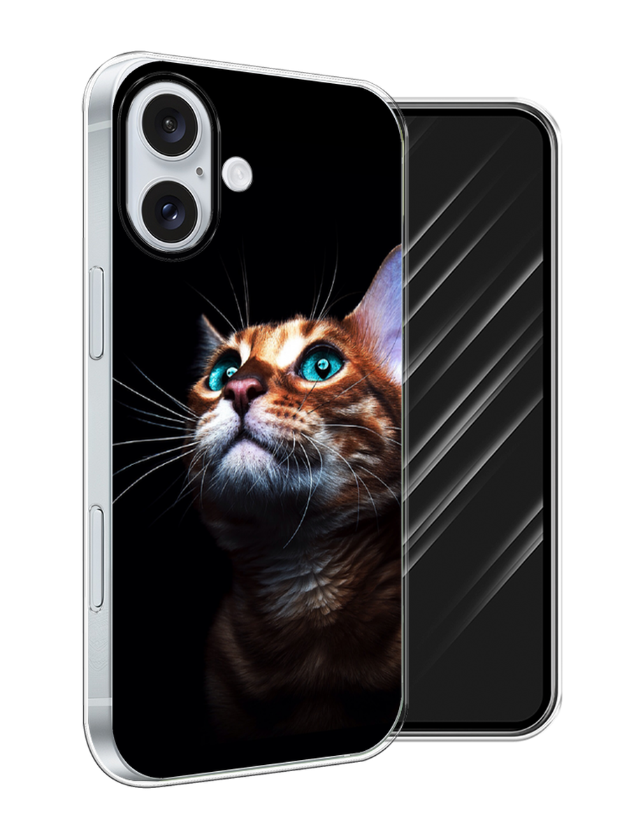 

Чехол Awog на Apple iPhone 16 Plus "Мечтательный кот", Коричневый, 16150-1