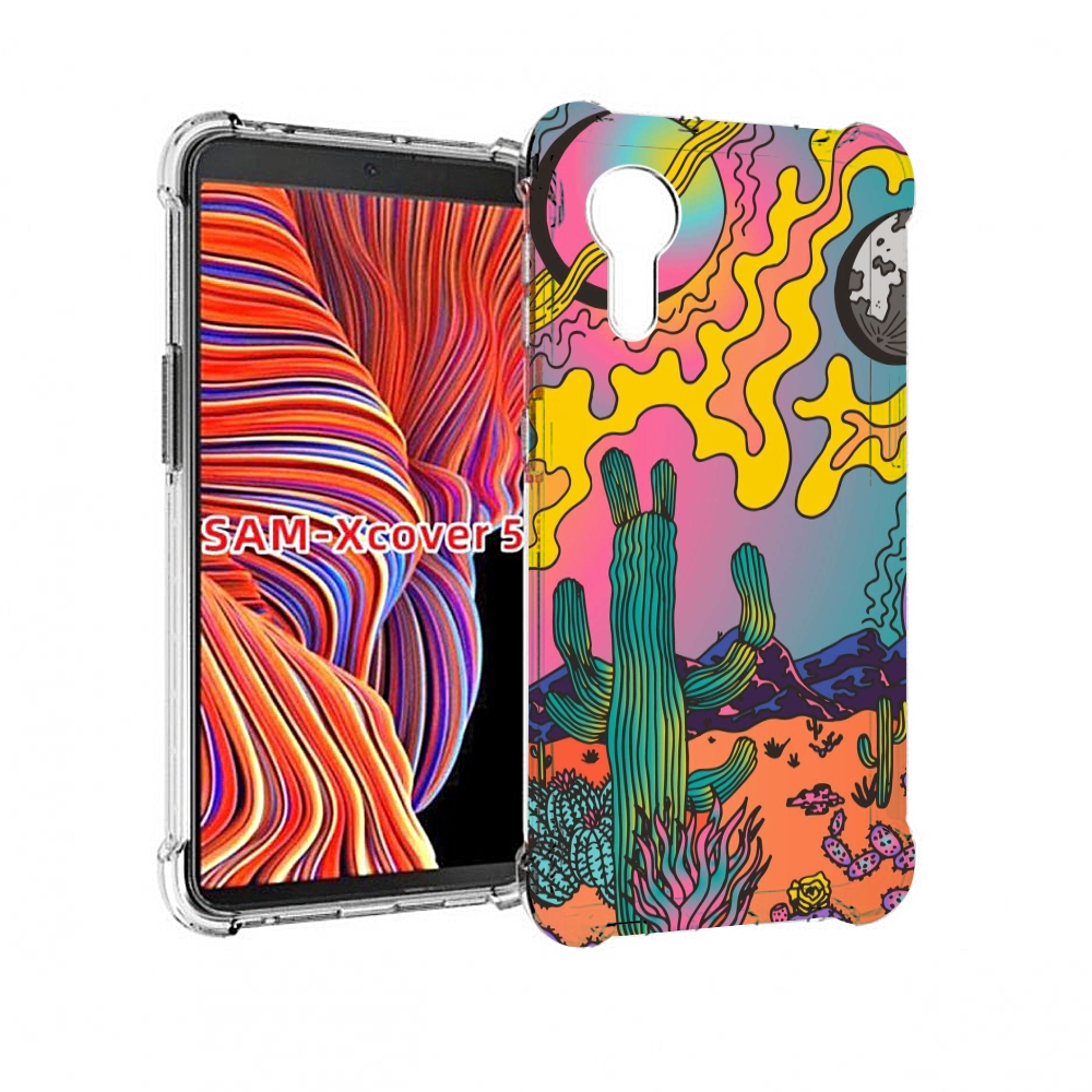 Чехол MyPads акварельные рисунки для Samsung Galaxy Xcover 5