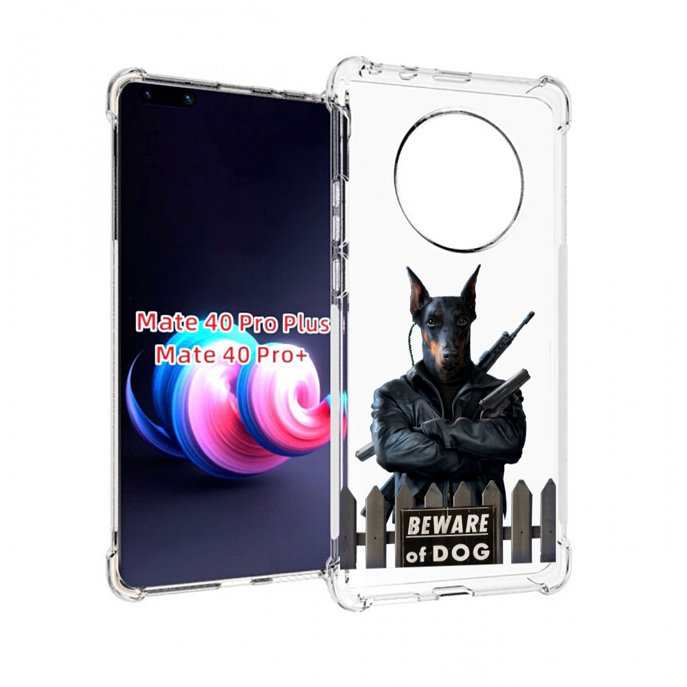 

Чехол MyPads доберман для Huawei Mate 40 Pro+ Plus, Прозрачный, Tocco