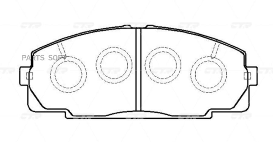 

Колодки Дисковые Передние Toyota Hiace 2.0-2.7/2.4Td 4Wd 95> Ctr ckt126