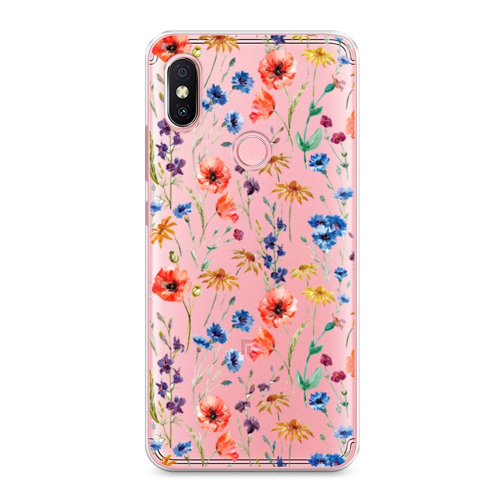 

Чехол Awog на Xiaomi Redmi S2 (Redmi Y2) "Маки и васильки фон", 33650-8