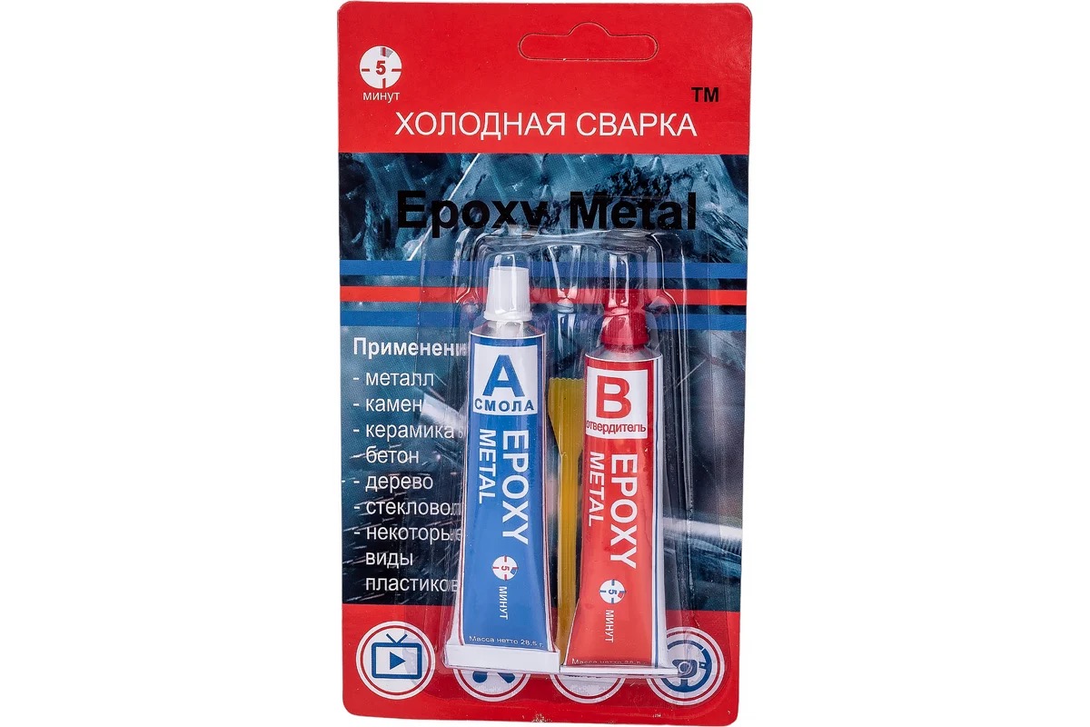 

Клей ЭДП Epoxy Metal Дзержинск 57 г /12, Белый, Клей ЭДП Epoxy Metal Дзержинск 57 г /12