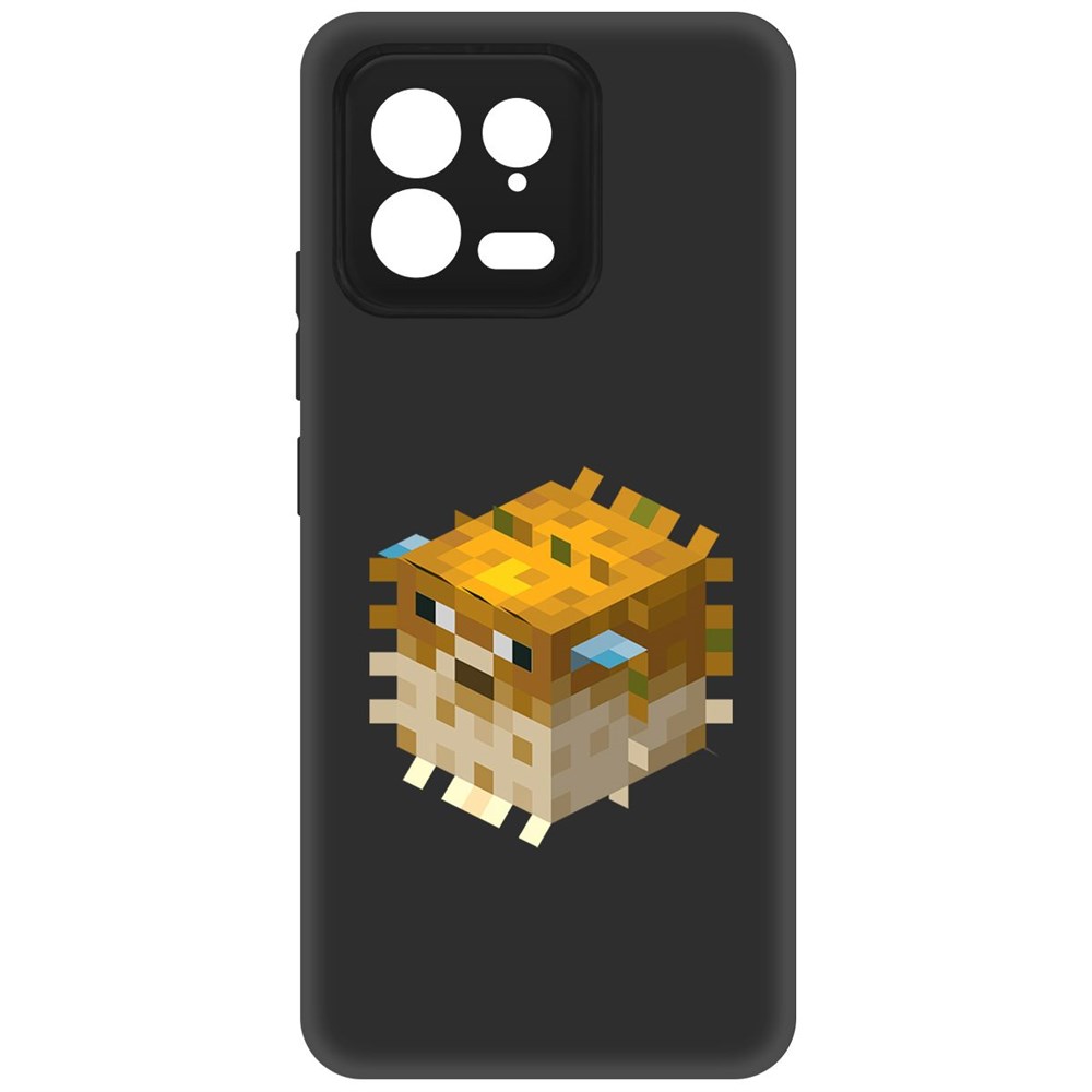 

Чехол-накладка Krutoff Soft Case Minecraft-Иглобрюх для Xiaomi 13 черный