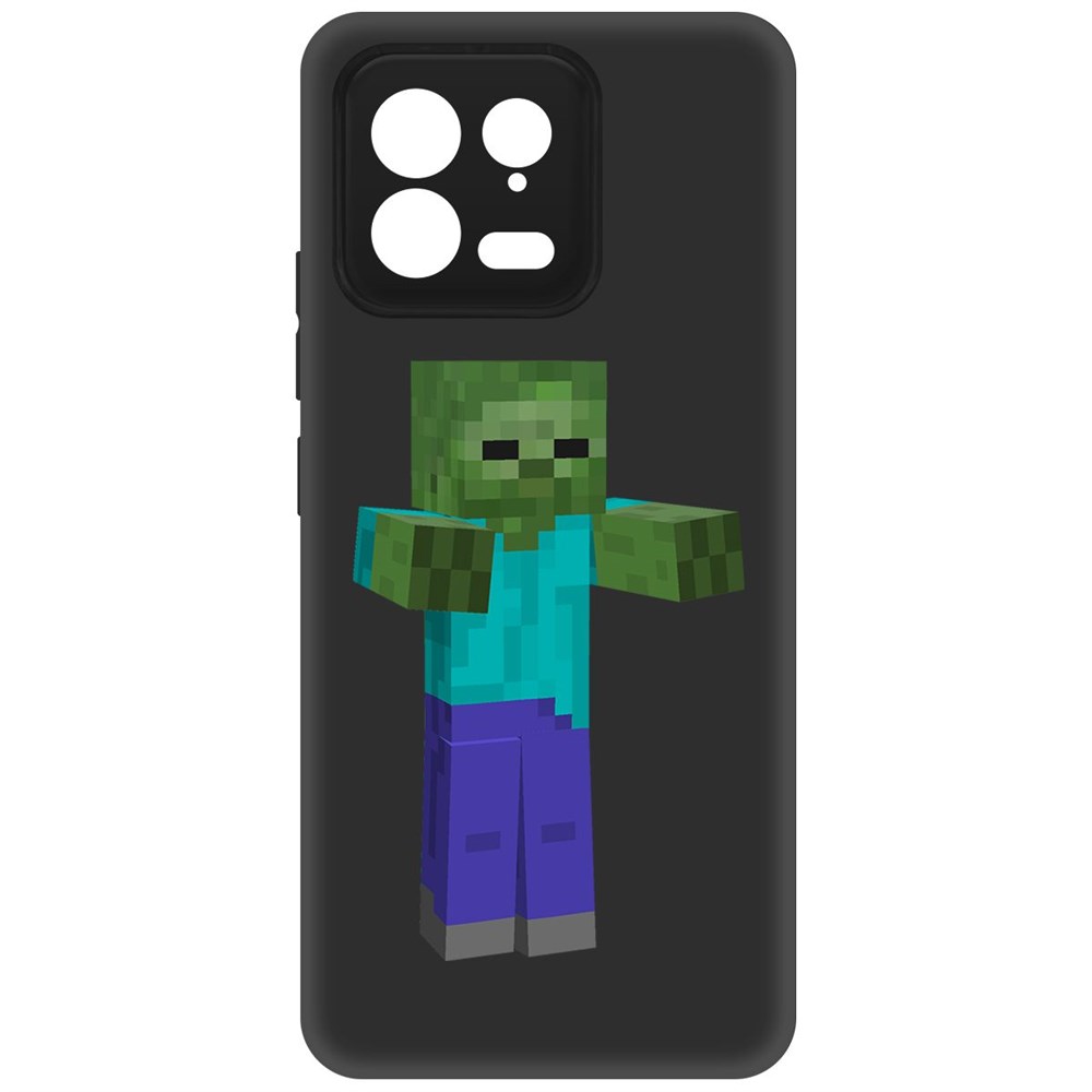 

Чехол-накладка Krutoff Soft Case Minecraft-Гигант для Xiaomi 13 черный