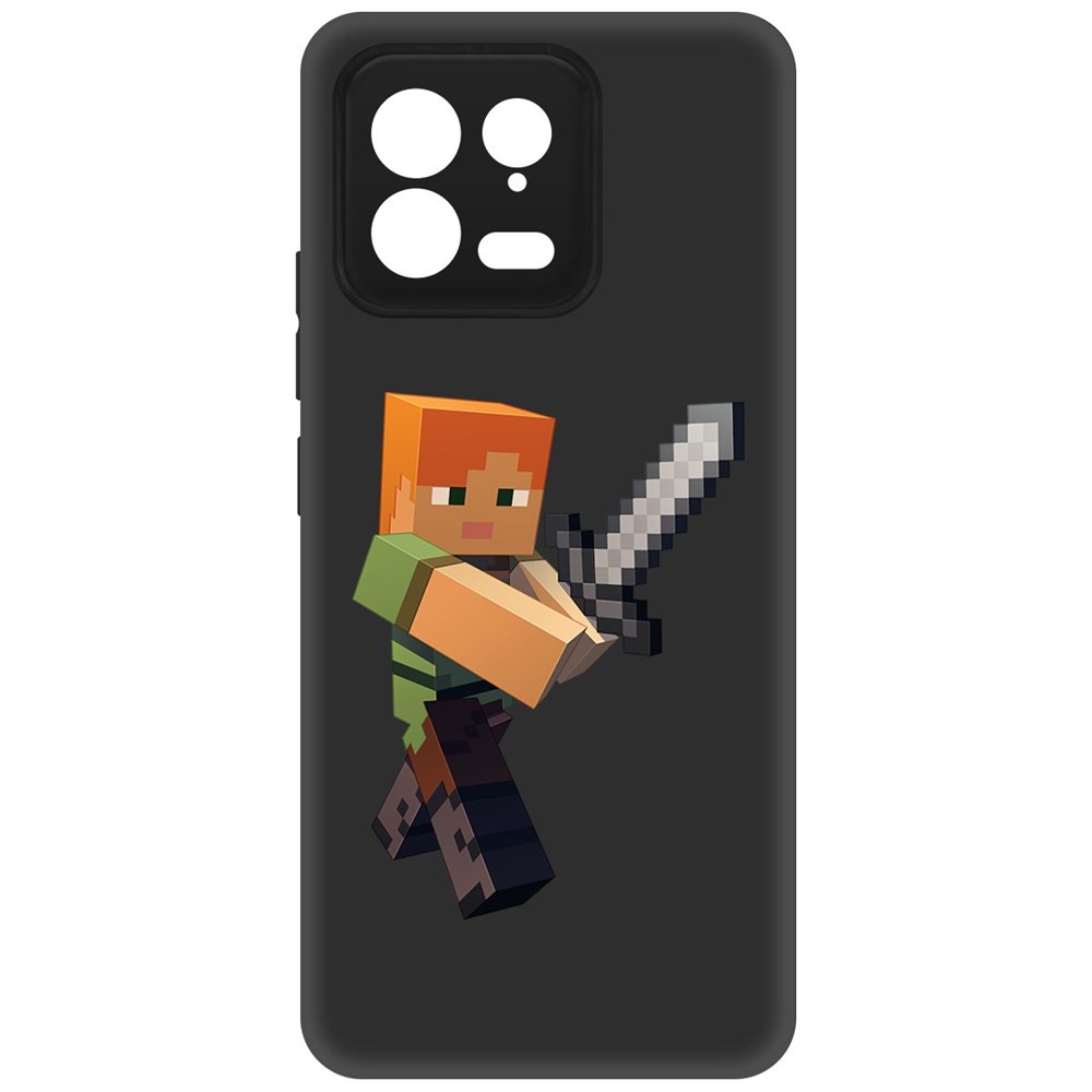 

Чехол-накладка Krutoff Soft Case Minecraft-Алекс для Xiaomi 13 черный