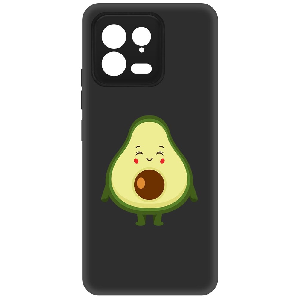 

Чехол-накладка Krutoff Soft Case Авокадо Милый для Xiaomi 13 черный