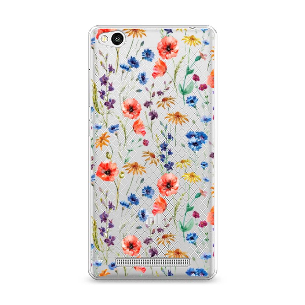 

Чехол Awog на Xiaomi Redmi 3 "Маки и васильки фон", 30850-8