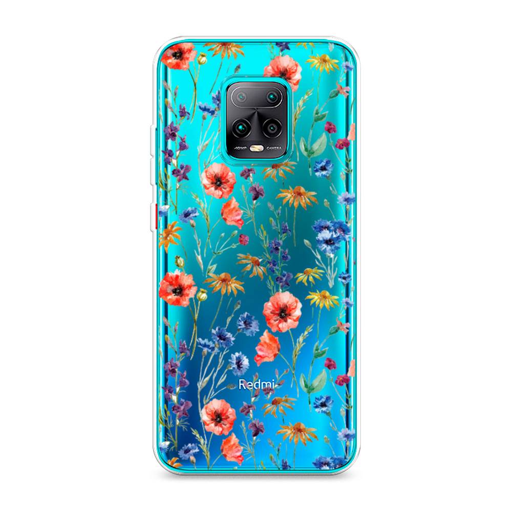 

Чехол Awog на Xiaomi Redmi 10X Pro 5G "Маки и васильки фон", 38650-8