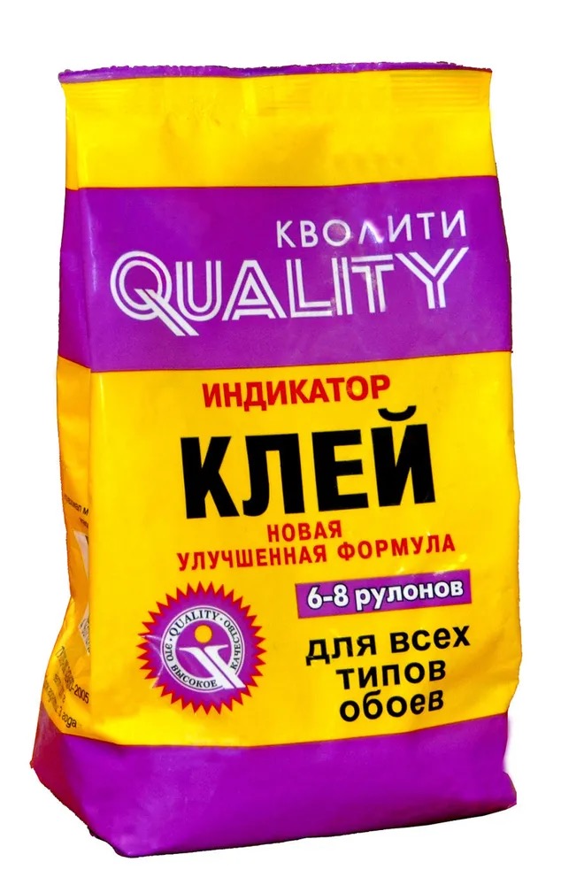 

Клей обойный индикатор Quality 0,2 кг /30